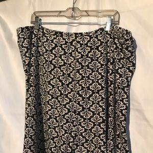 Talbots Black and white skirt 3X